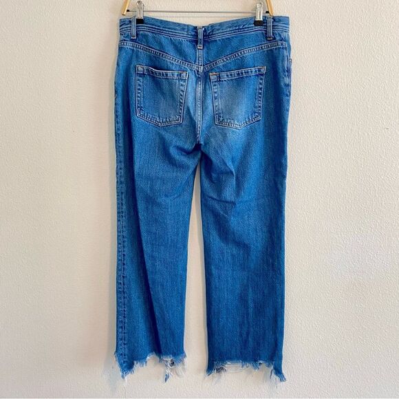 Free People We The Free Jean Maggie Straight Mid Rise Jeans Size 26 Button-Fly - Picture 5 of 12